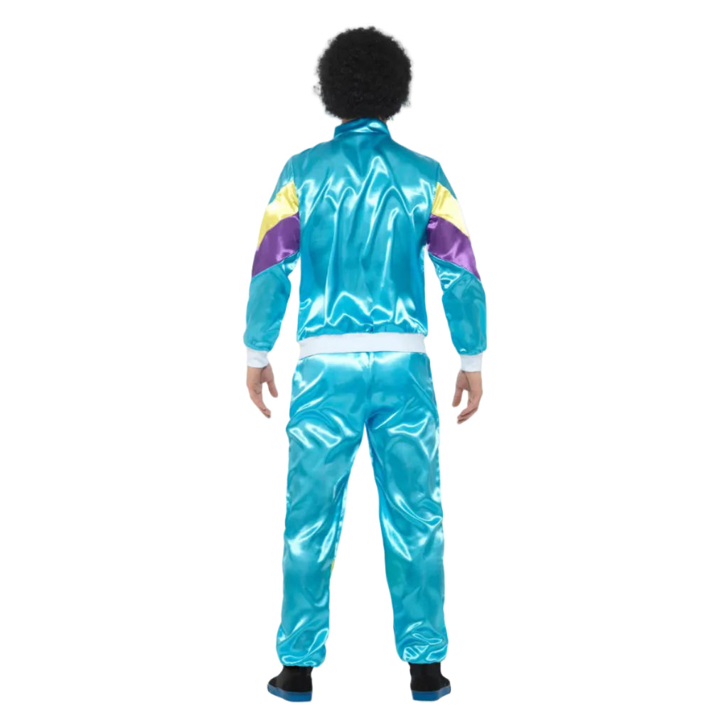 80s Height of Fashion Shell Suit Costume, Blue