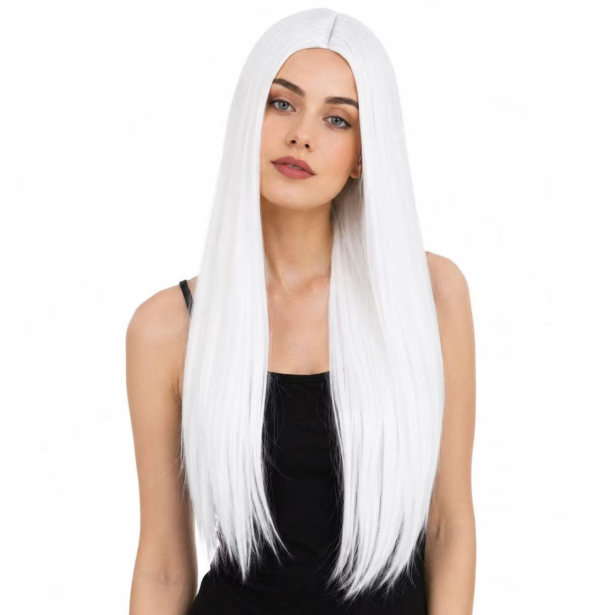 Deluxe Long White Wig