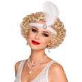White Flapper Headband