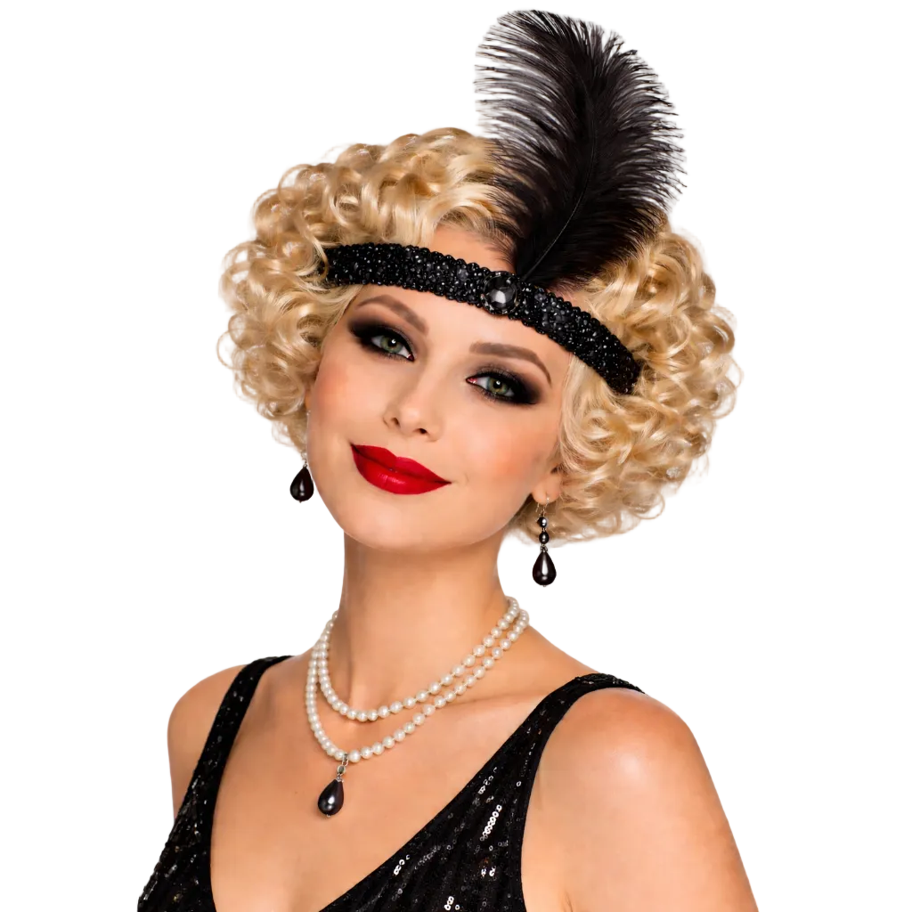 Black Flapper Headband