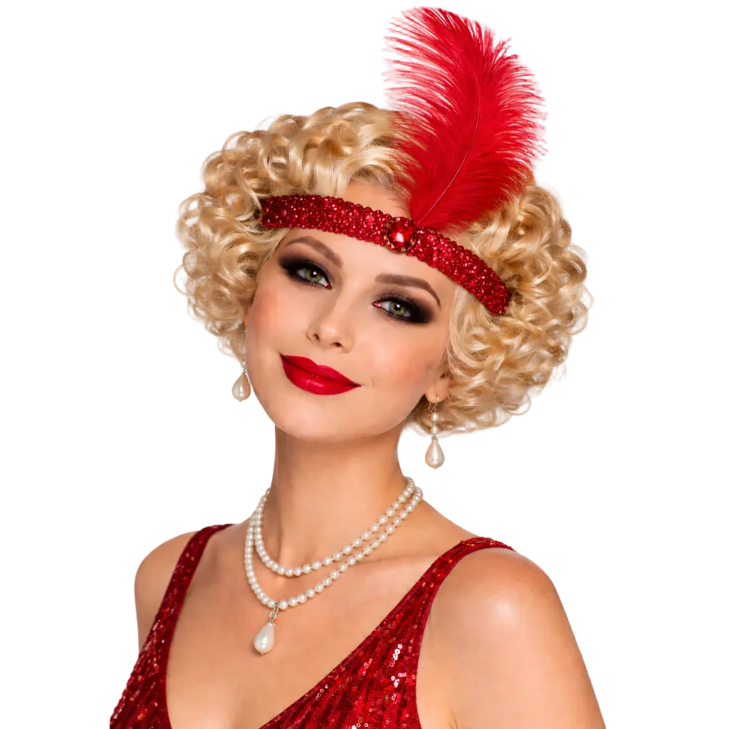 Red Flapper Headband