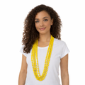 Yellow 1980s Beaded Necklace