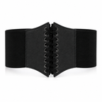 Women’s Black Lace-Up Corset Waist Belt