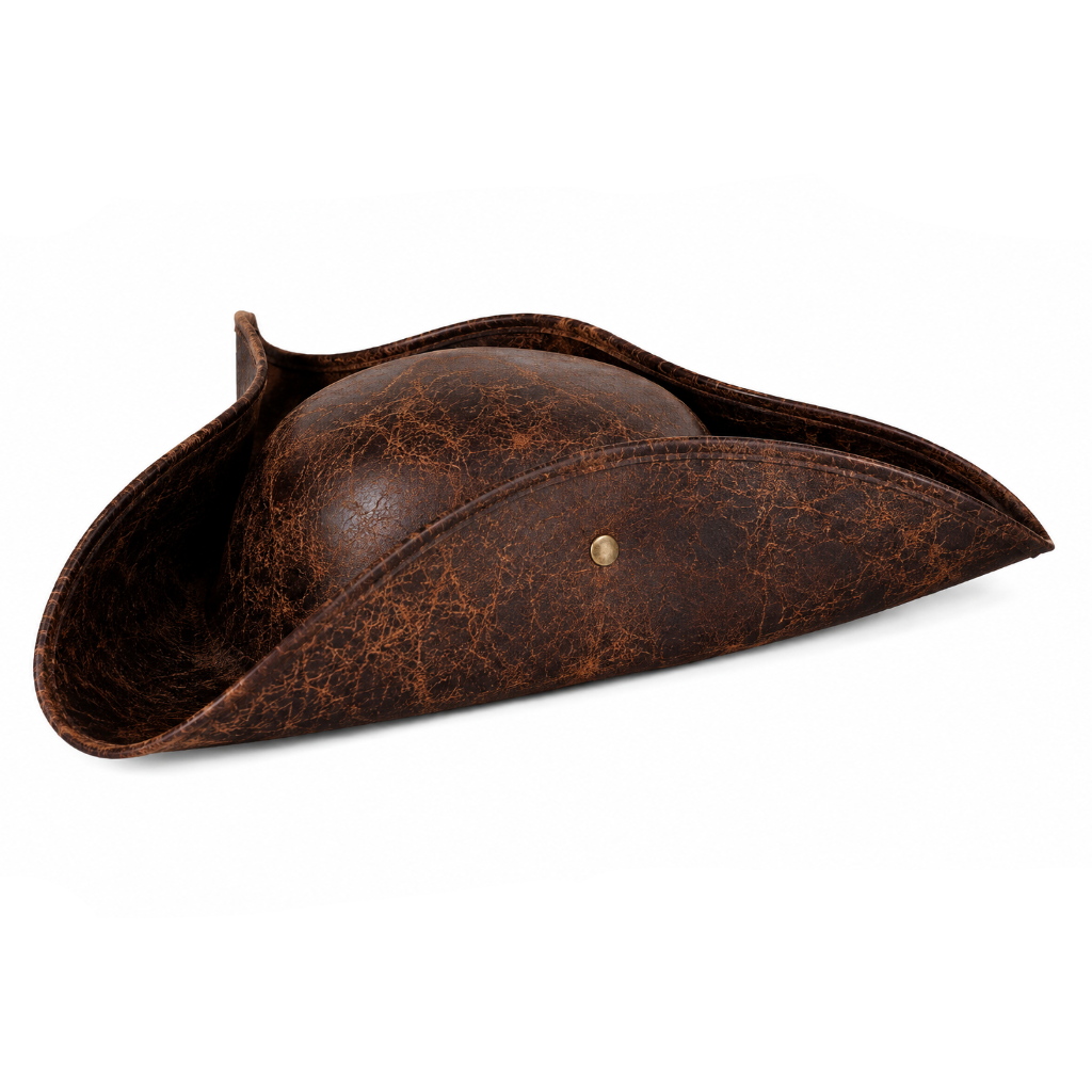 Brown Pirate Tricorn Hat