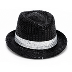 Black Sequin Pop Star Hat