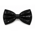 Black Sequin Bow Tie