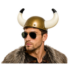 Gold Viking Helmet