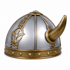 Gold & Silver Viking Helmet