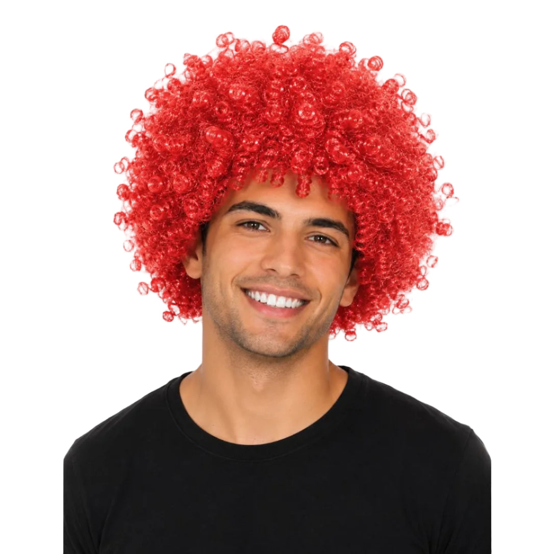 Red Afro Wig