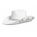 White Rhinestone Cowgirl Hat
