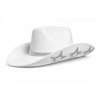 White Rhinestone Cowgirl Hat