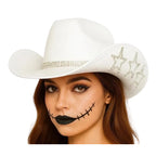 White Rhinestone Cowgirl Hat