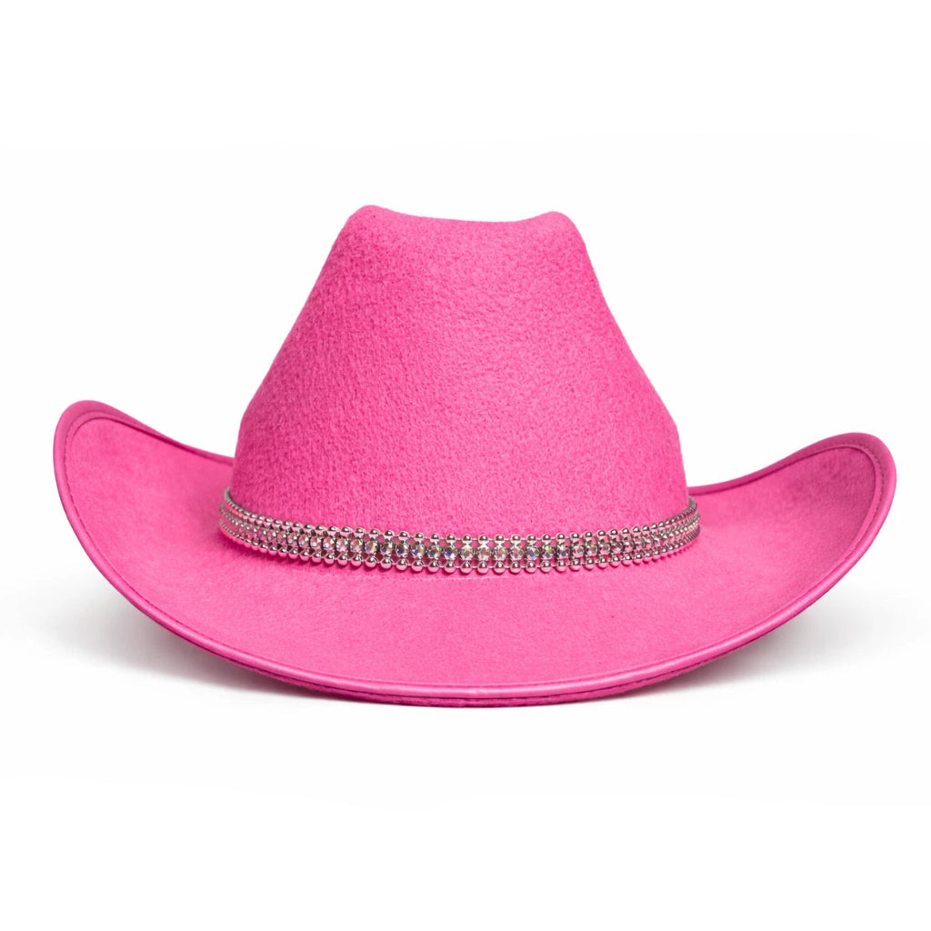 Pink Rhinestone Cowgirl Hat