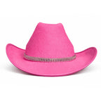Pink Rhinestone Cowgirl Hat