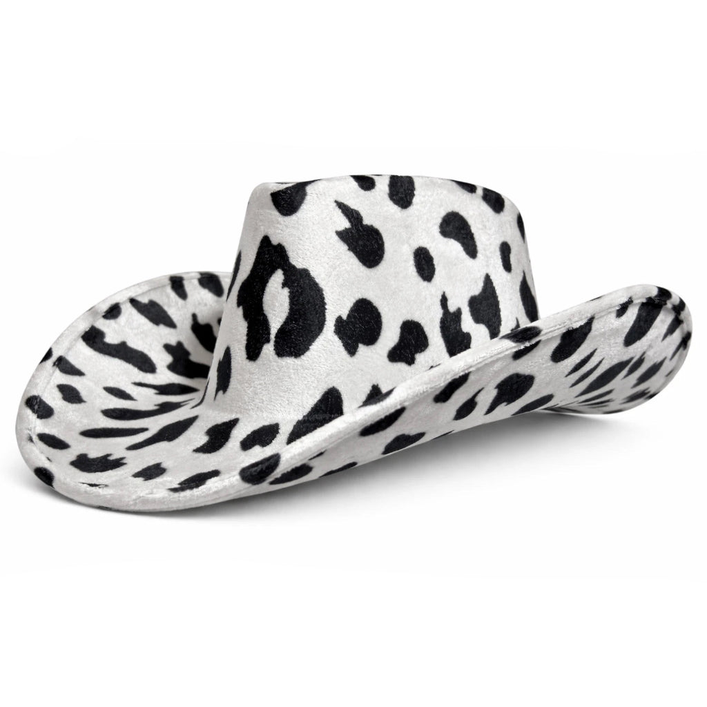 Cow Print Cowboy Hat