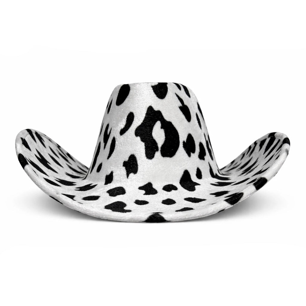 Cow Print Cowboy Hat