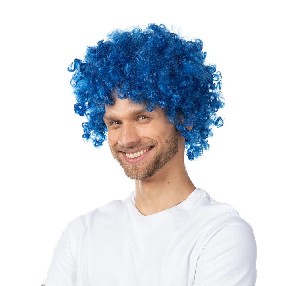 Blue Afro Wig
