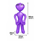 Purple Inflatable Alien 80cm