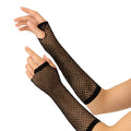 Black Long Fishnet Gloves