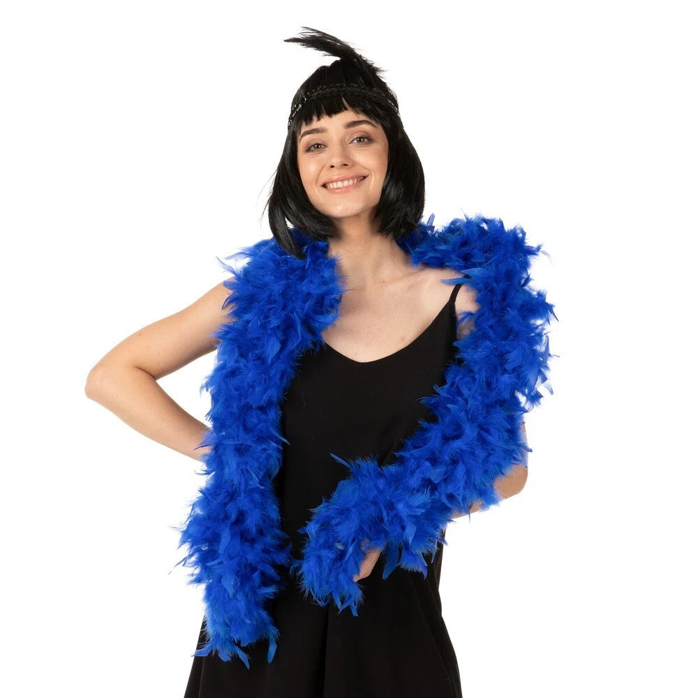 Blue Feather Boa