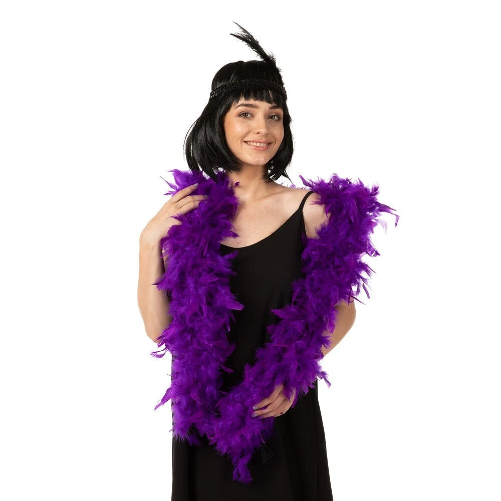 Purple Feather Boa