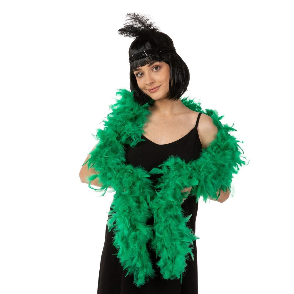 Green Feather Boa
