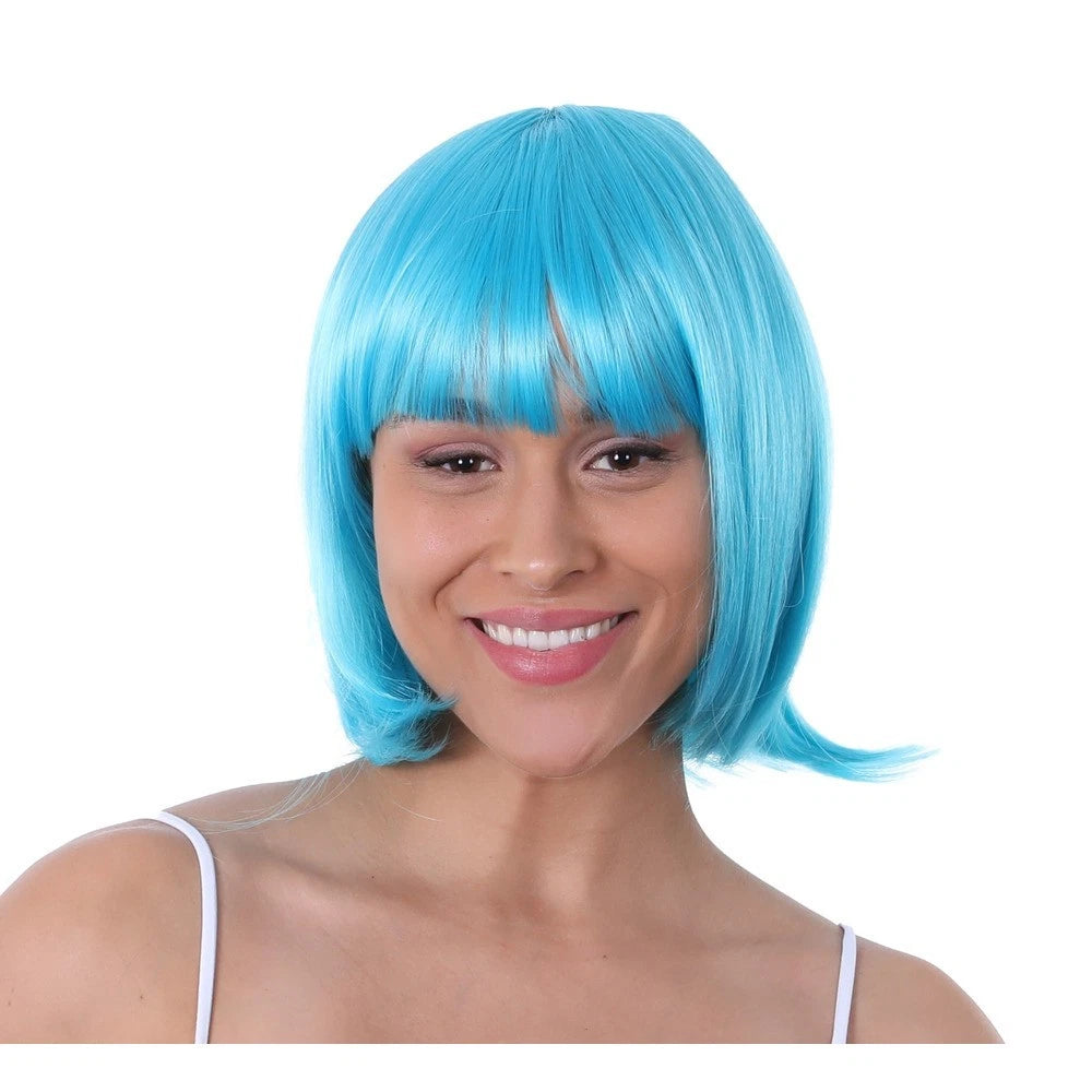 Blue Bob Short Wig