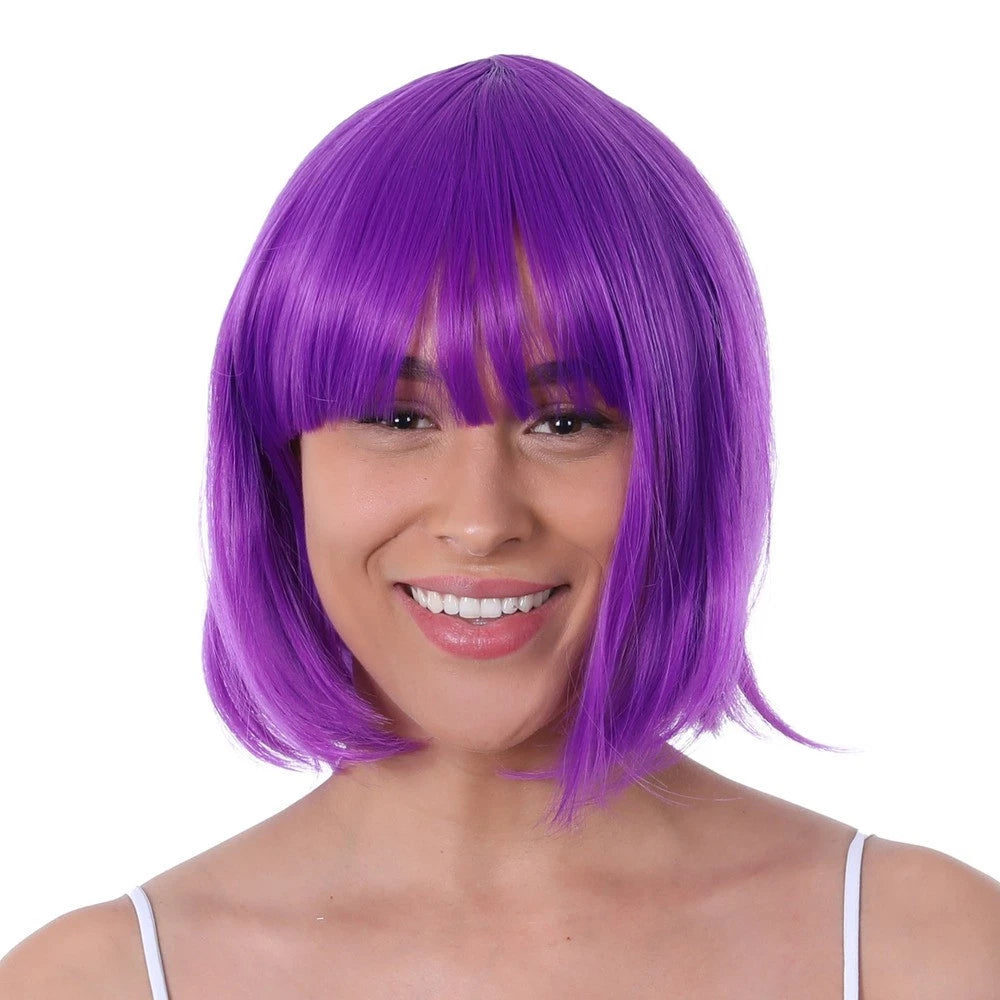 Purple Bob Short Wig