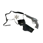 Silver Cowboy Gun and Holster