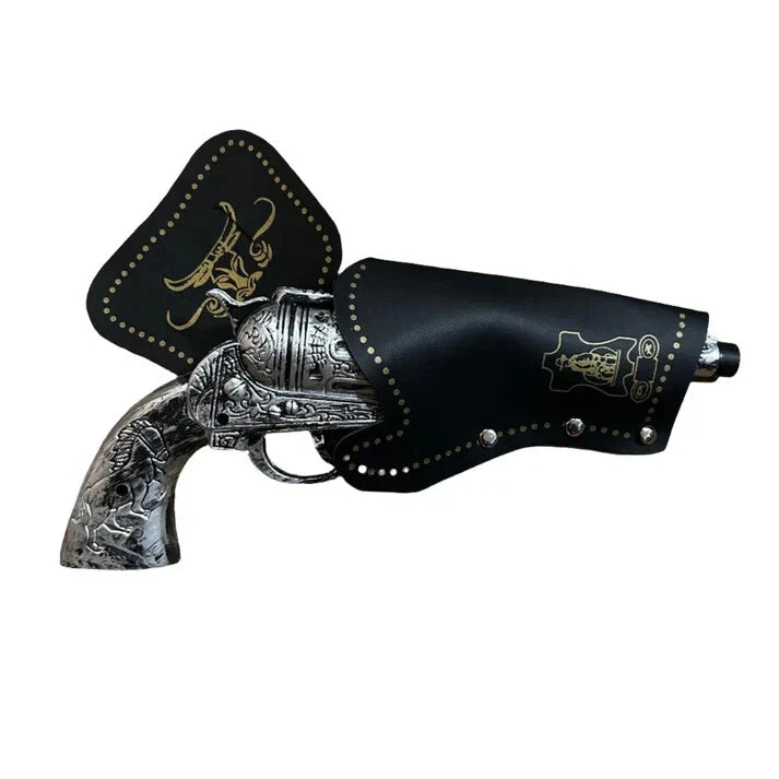 Silver Cowboy Gun and Holster