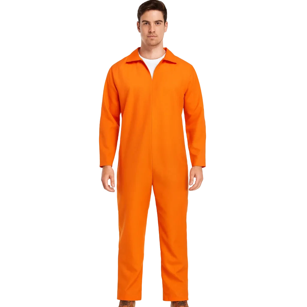 Orange Prisoner Jumpsuit Costume