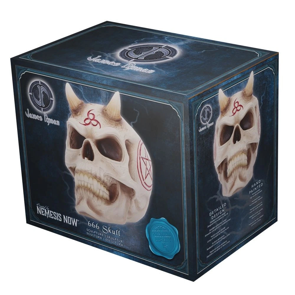 Nemesis Now James Ryman 666 Skull 20cm